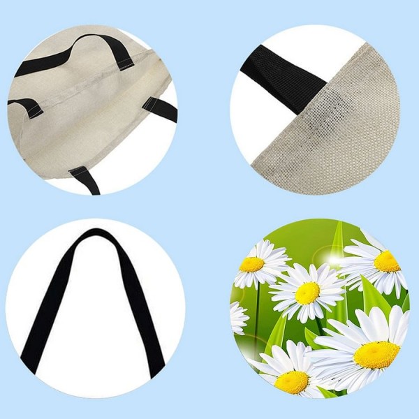 Linen Tote Bag -  Flower