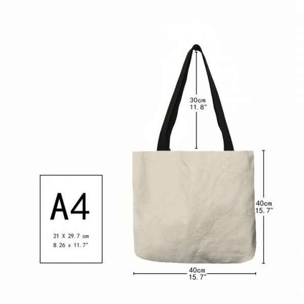 Linen Tote Bag - Gothic Beauty