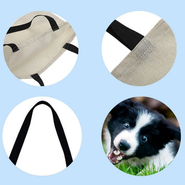 Linen Tote Bag - Dog