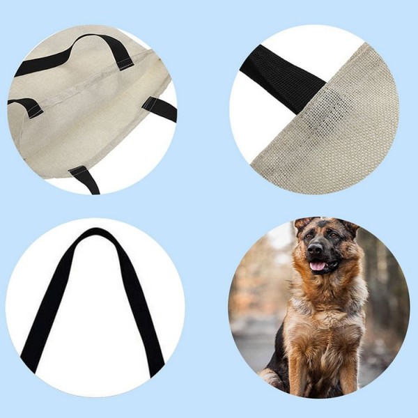 Linen Tote Bag - Dog
