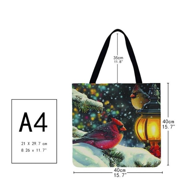 Linen Tote Bag -  Cardinals
