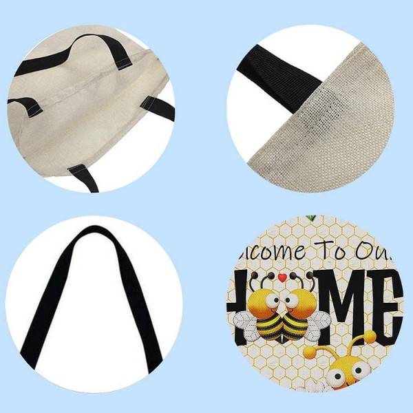 Linen Tote Bag -  Family