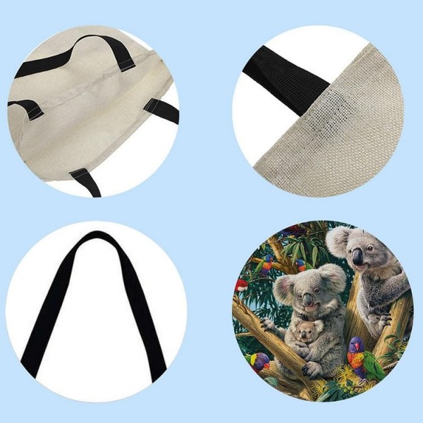Linen Tote Bag -  koala