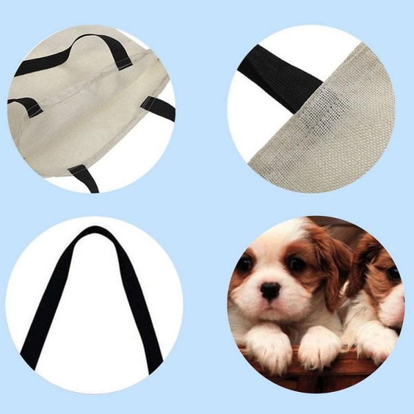 Linen Tote Bag -  Cavalier King Charles Spaniel