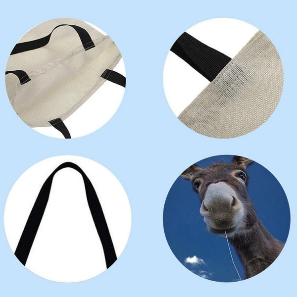 Linen Tote Bag -  donkey