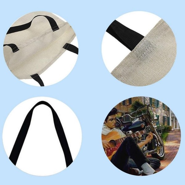 Linen Tote Bag -  Elvis Presley