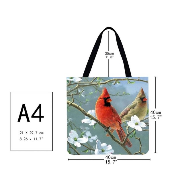 Linen Tote Bag -  Cardinals