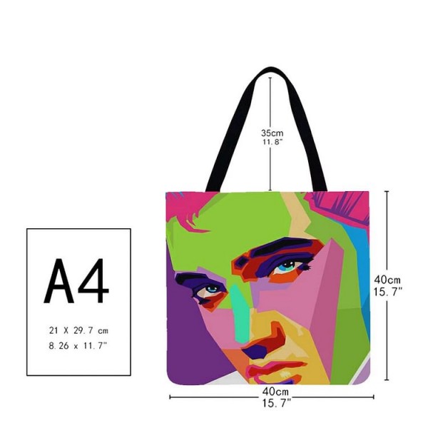 Linen Tote Bag -  Elvis Presley