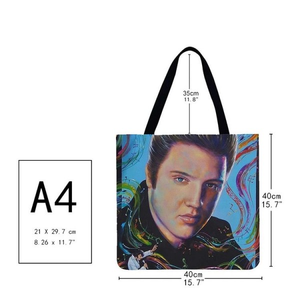 Linen Tote Bag -  Elvis Presley
