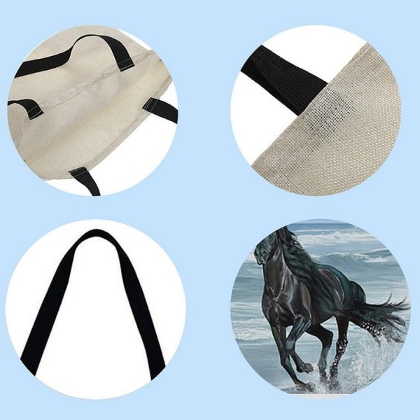 Linen Tote Bag -  horse