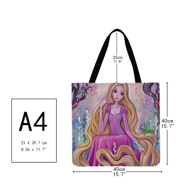 Linen Tote Bag -  disney princess