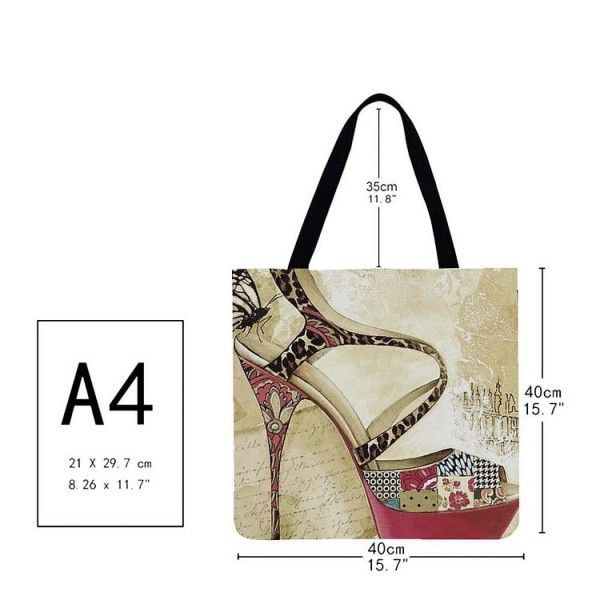 Linen Tote Bag -  clothes, shoes and hats