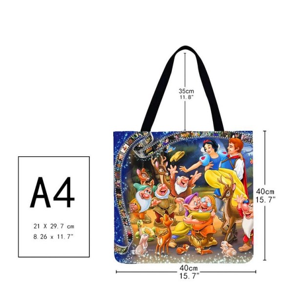 Linen Tote Bag -  disney princess