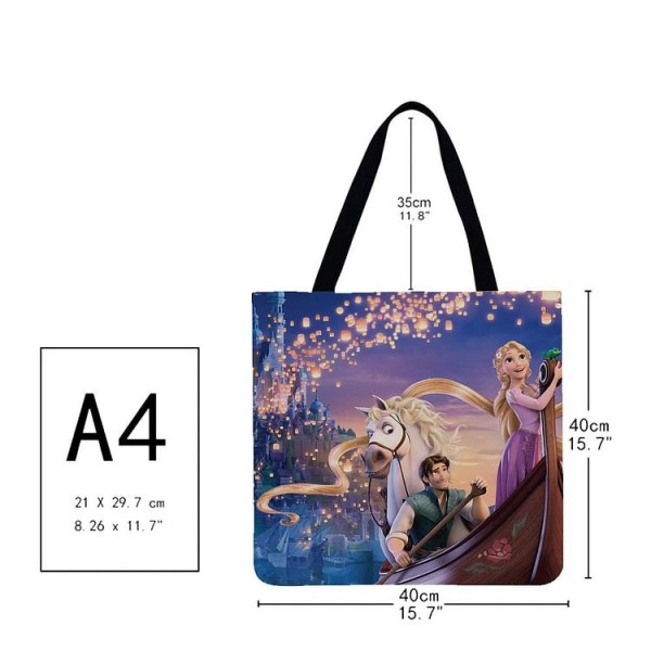 Linen Tote Bag -  disney princess