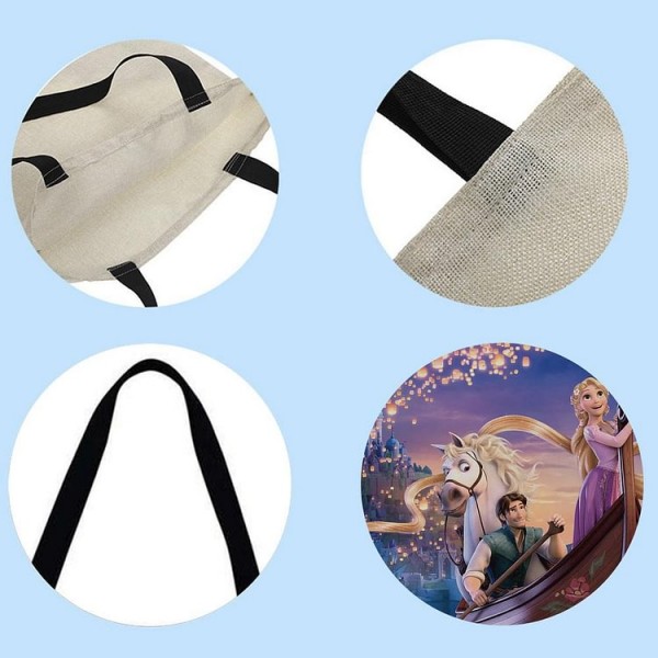 Linen Tote Bag -  disney princess
