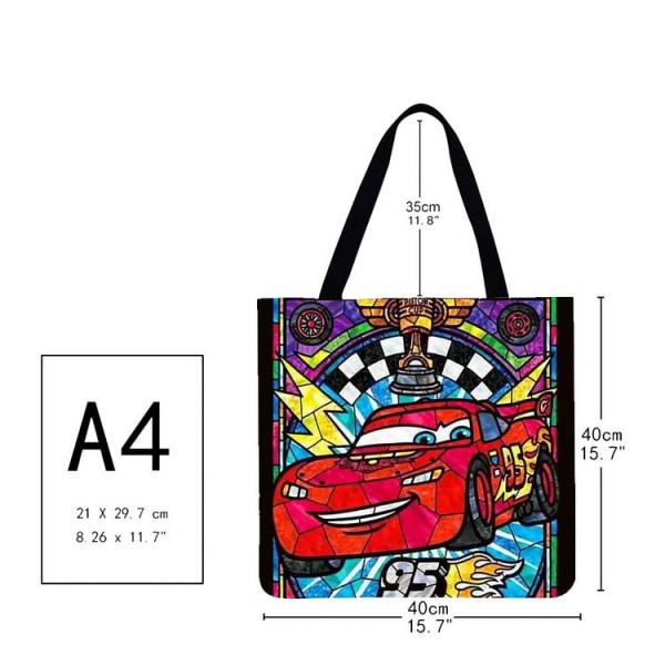 Linen Tote Bag -  Cars