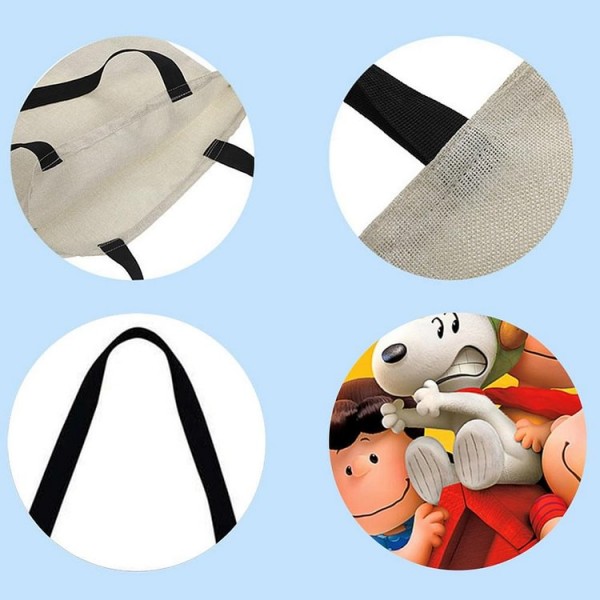 Linen Tote Bag -  cartoon character