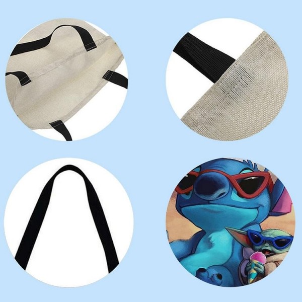 Linen Tote Bag -  Stitch