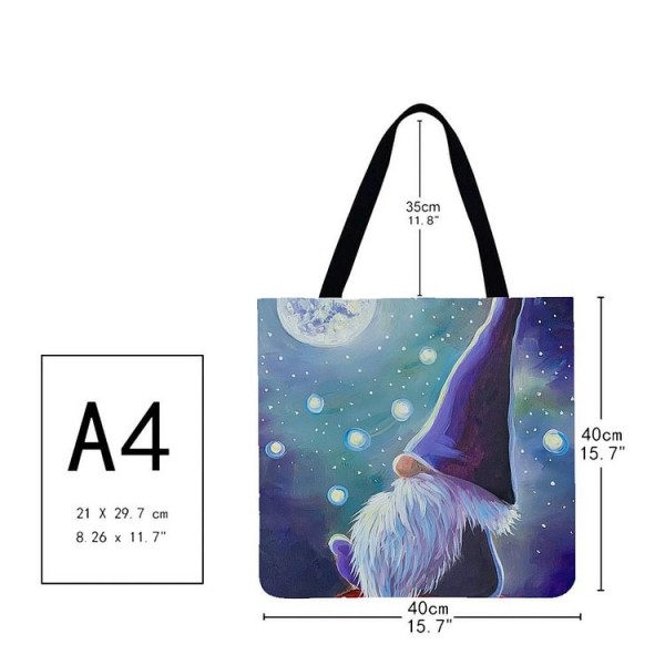 Linen Tote Bag -  Gnome