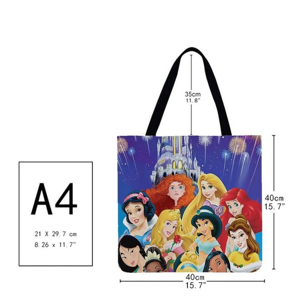 Linen Tote Bag -  disney princess