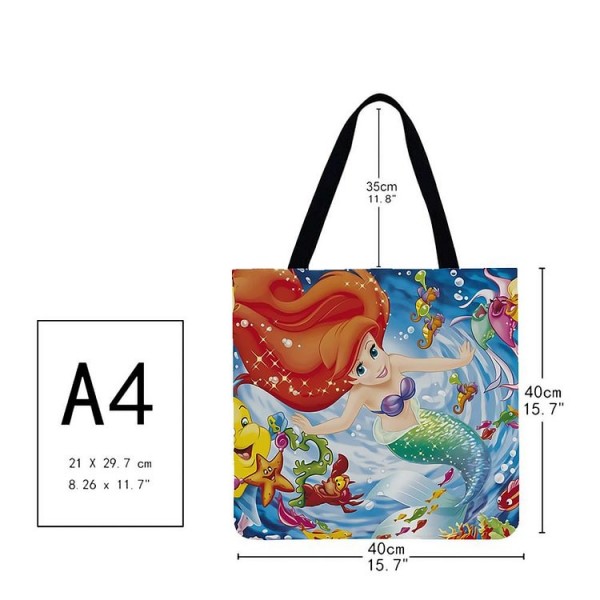 Linen Tote Bag -  disney princess