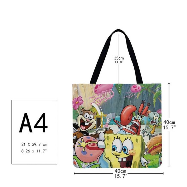 Linen Tote Bag -  american cartoon