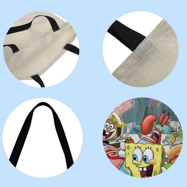 Linen Tote Bag -  american cartoon