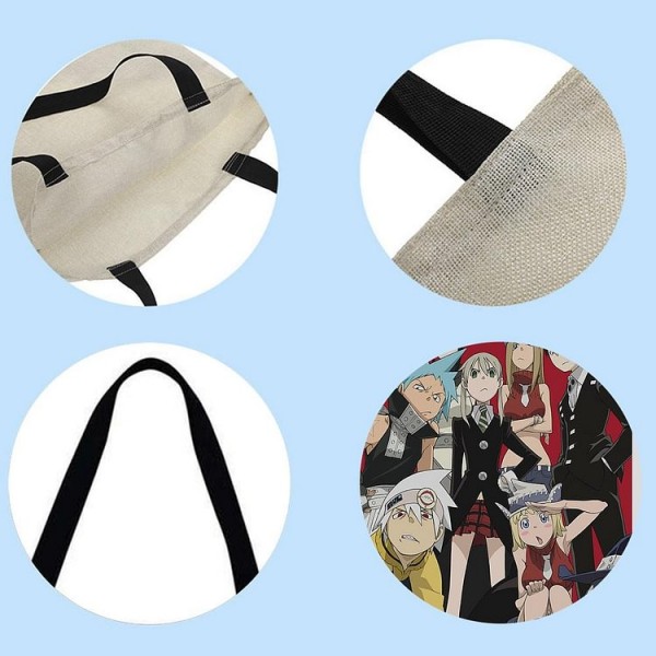 Linen Tote Bag -  anime