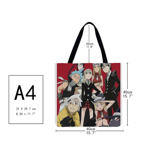Linen Tote Bag -  anime