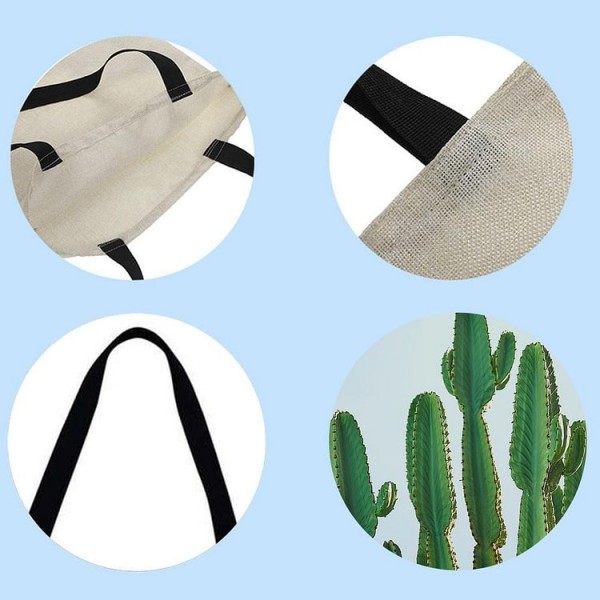 Linen Tote Bag -  cactus