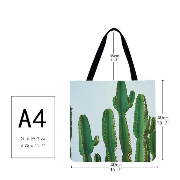 Linen Tote Bag -  cactus