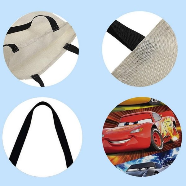 Linen Tote Bag -  Cars