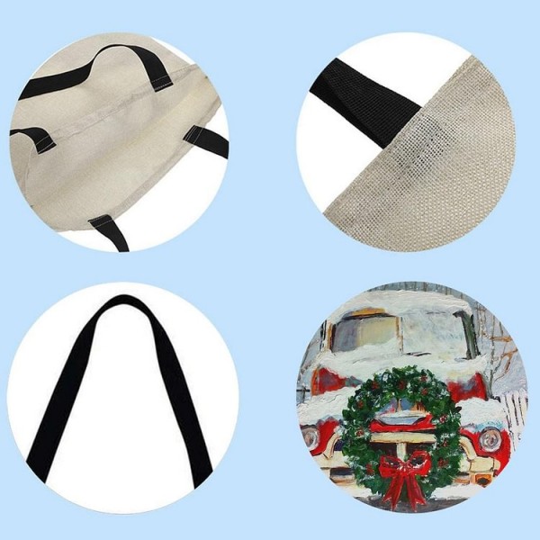 Linen Tote Bag -  car