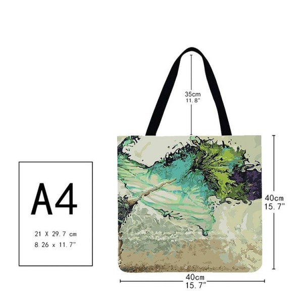 Linen Tote Bag -  ballet girl