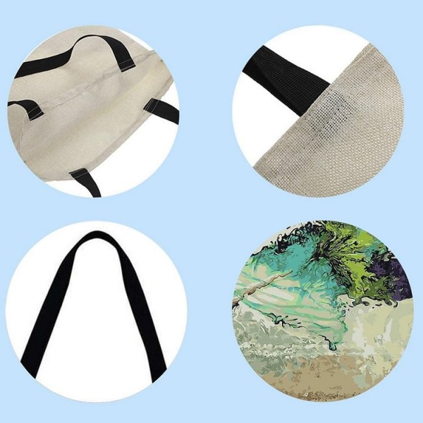 Linen Tote Bag -  ballet girl