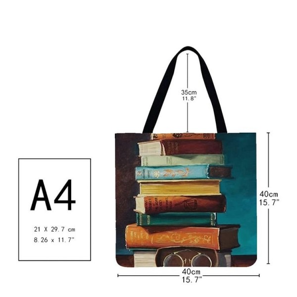 Linen Tote Bag -  book