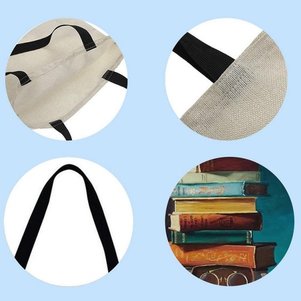 Linen Tote Bag -  book