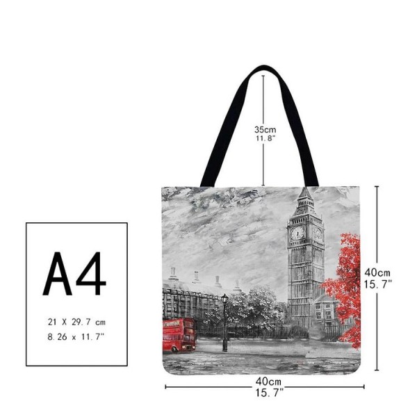 Linen Tote Bag -  Big Ben