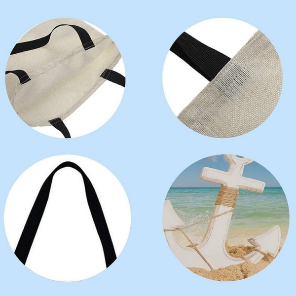 Linen Tote Bag -  anchor