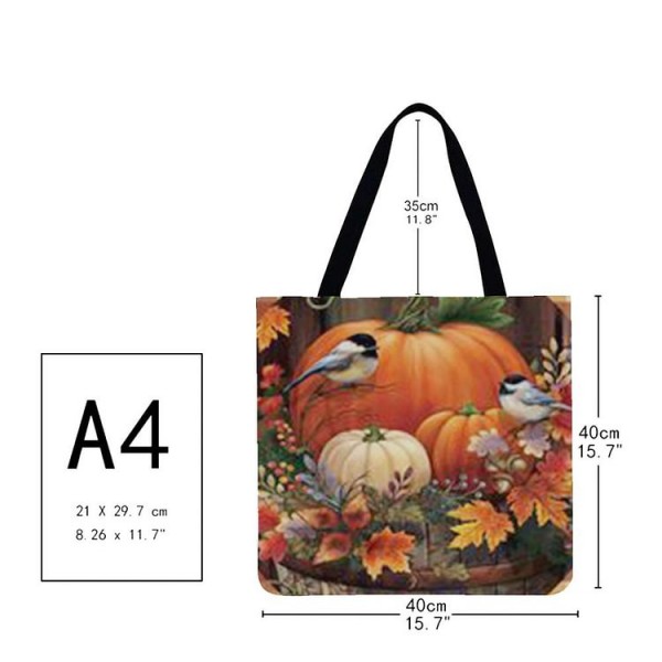 Linen Tote Bag -  autumn