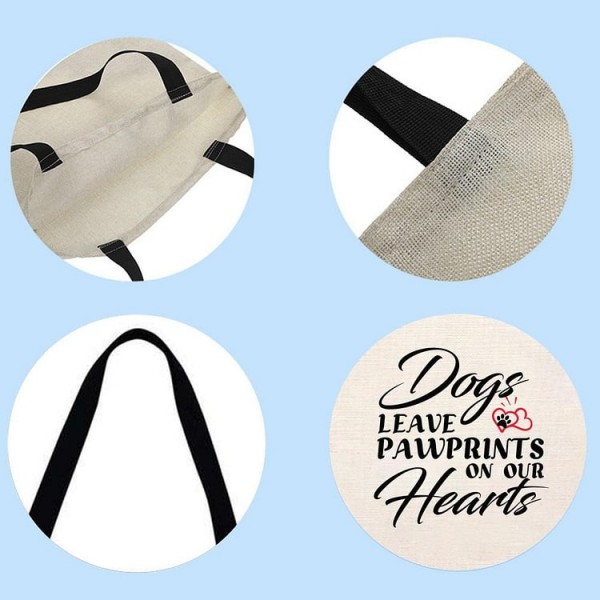 dog - Linen Tote Bag