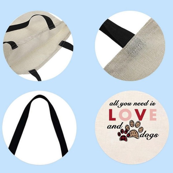 dog - Linen Tote Bag