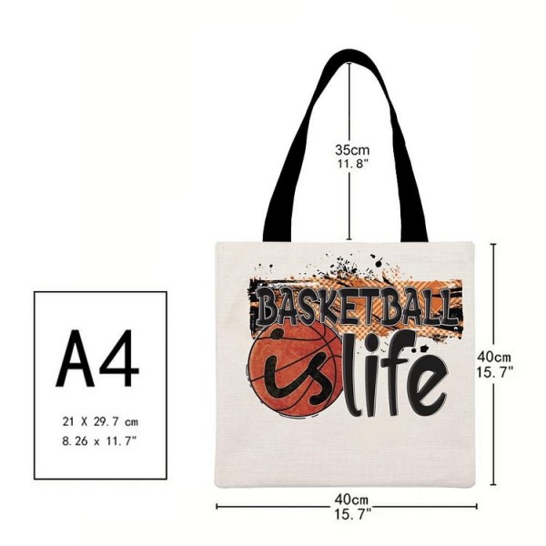 Basketball is life - Linen Tote Bag
