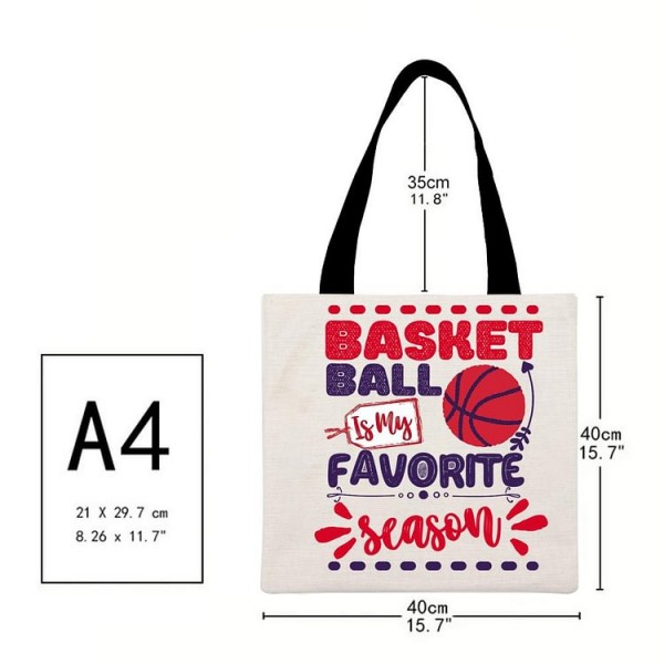 Basketball is my favorite season - Linen Tote Bag