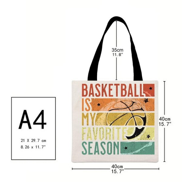 Basketball Is My Favorite Season - Linen Tote Bag