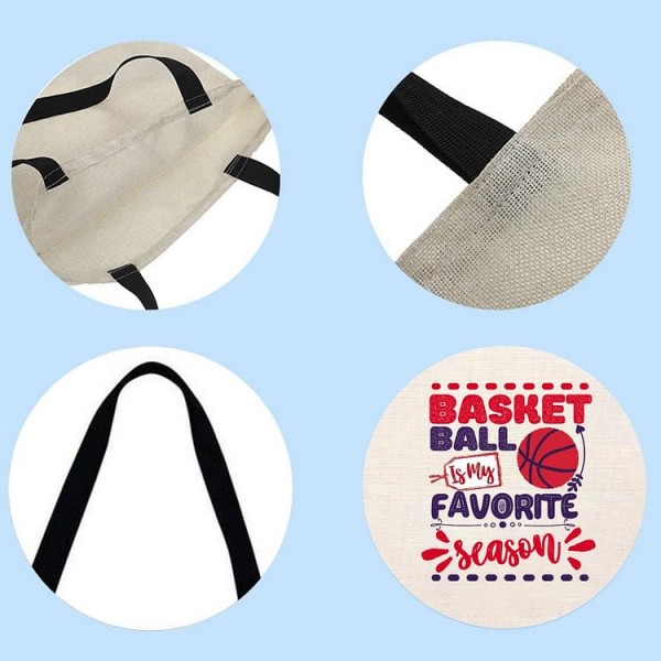 Basketball is my favorite season - Linen Tote Bag