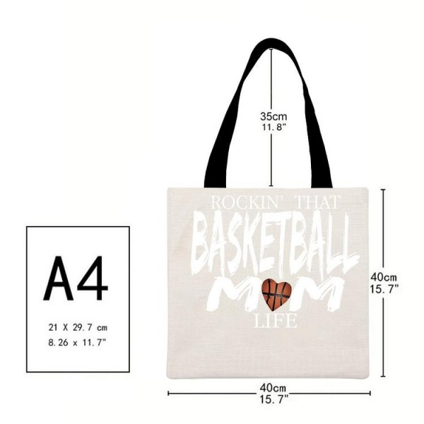 Basketball Mom Life - Linen Tote Bag