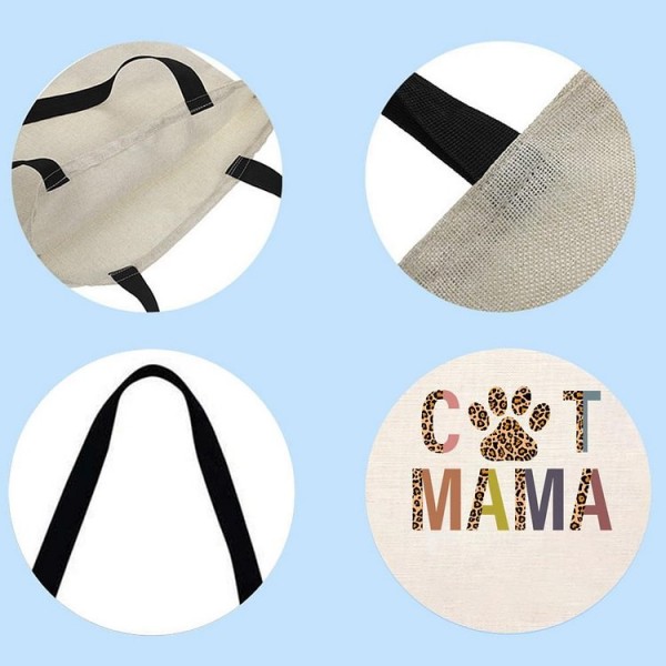 cat - Linen Tote Bag