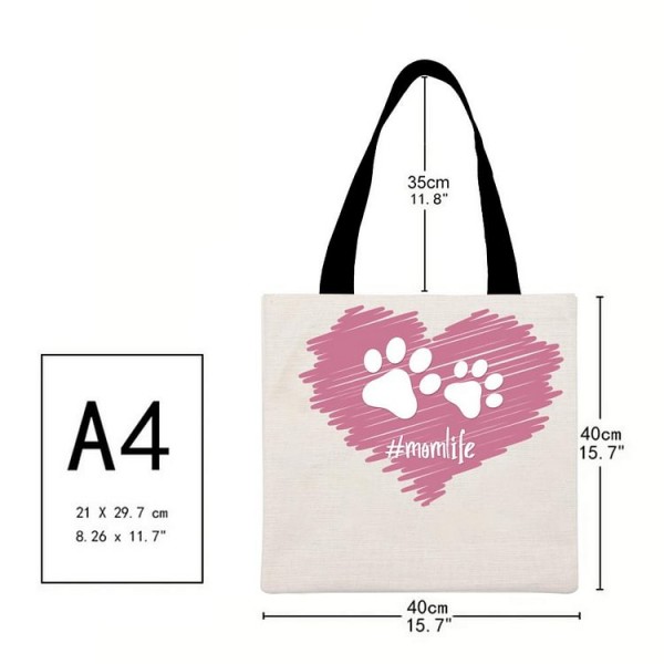 dog - Linen Tote Bag