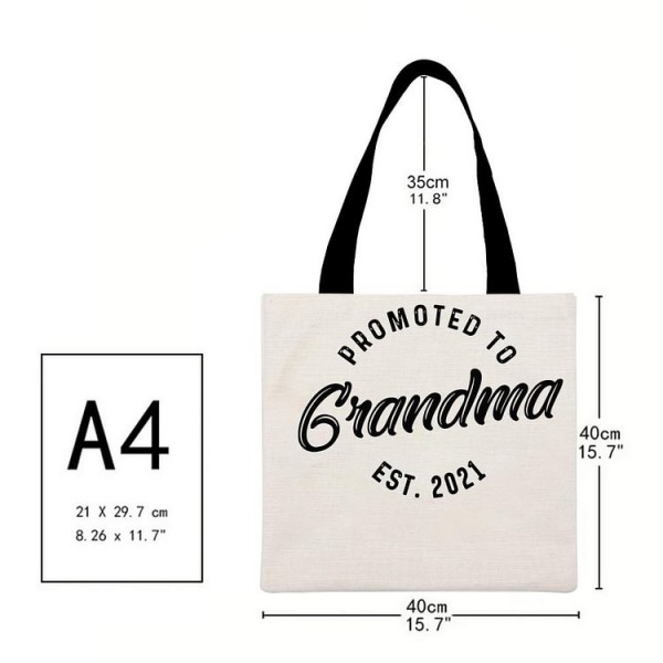 grandmother - Linen Tote Bag